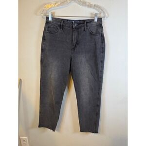 Hollister Womens Mom Jeans Ultra High Rise Faded Black Size 5S W27 L25